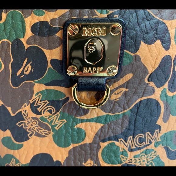 MCM X BAPE CAMO BELT BAG FANNY PACK - Picture 8 of 9